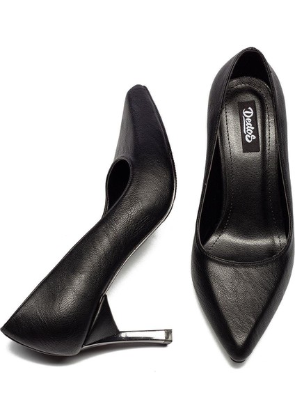 Kadın Sivri Kırışık Royal Kalın Yüksek Topuklu Stiletto Ayakkabı 225 modelleri