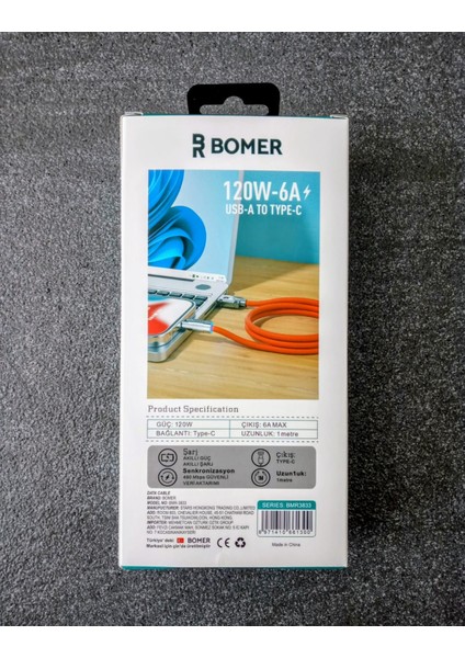 120W-6A Usb-A To Type-C Kablo modelleri