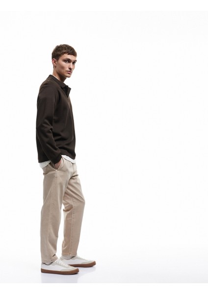 Cep Detaylı Pamuklu Straight Fit Beli Bağcıklı Gabardin Pantolon fiyatları