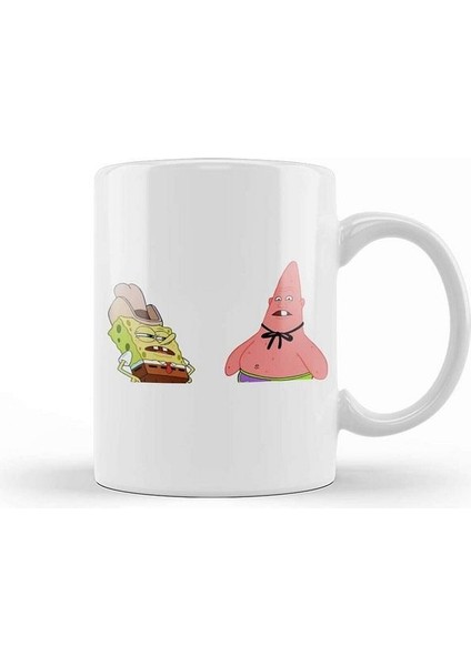 Süngerbob Dirty Dan And Pinhead Larry Kupa Bardak Porselen