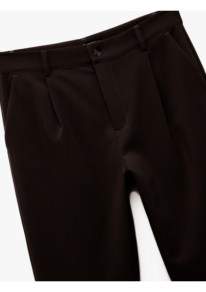 Pileli Oversize Cep Detaylı Kumaş Pantolon indirimleri