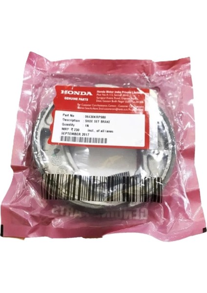 Honda Pcx 125 Ön Arka Fren Balatası Takım 2021-2024 Orj modelleri