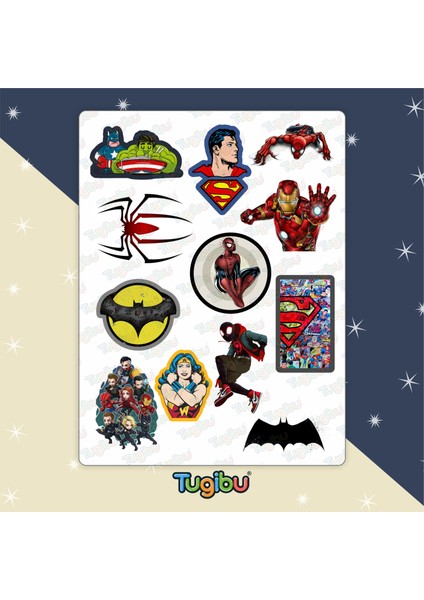 Marvel Sticker Seti, Süper Kahramanlar Sticker Seti, 40 Adet Marvel Etiket fiyatları