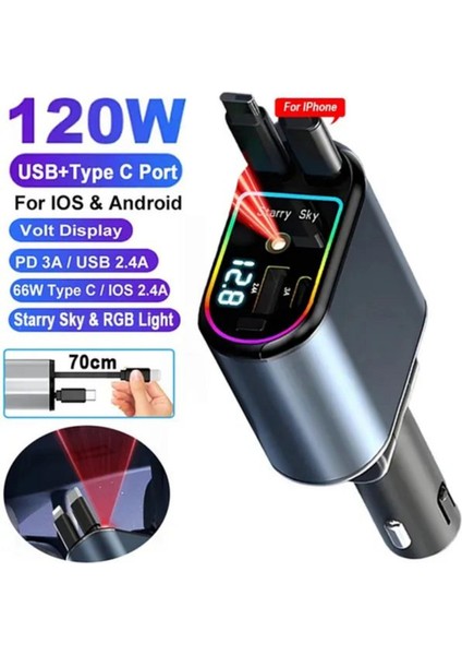 Ultra Akıllı 66W Araç Şarj Cihazı | 4 Cihazı Aynı Anda Şarj Et, Kablo Karmaşasına Elveda! modelleri