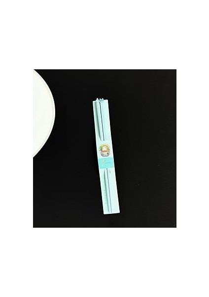 Figürlü Metal Chopstick (Mavi)