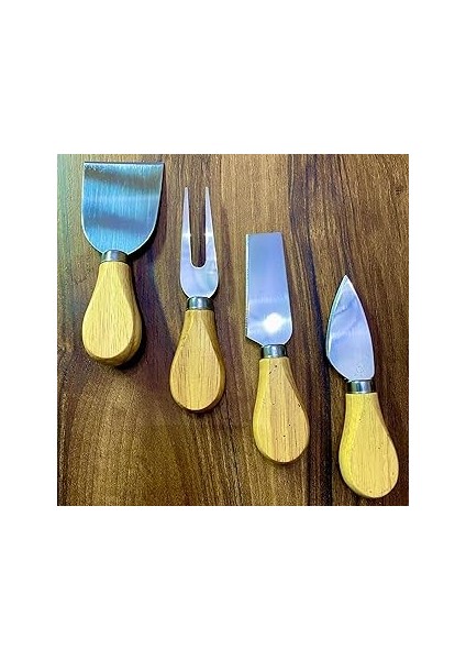 Mirvano Peynir Bıçağı Sunum Seti, 4'lü Peynir Sunum Seti