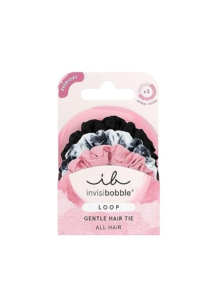Loop - Slim Sprunchie Kumaş Kaplı 3’lü Saç Tokası