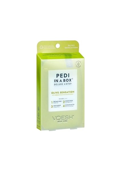 Pedi In A Box Deluxe 4 Adımlı Pedikür Seti Zeytin