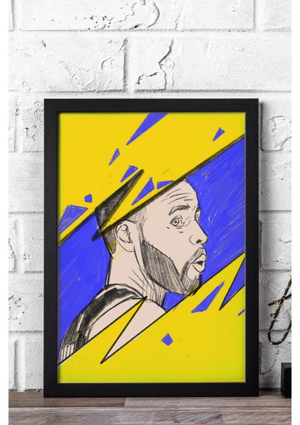 Stephen Curry Çerçeveli Tablo - Basketbol Nba Posteri Tablo