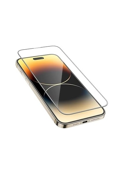 Happy Trend Iphone 16 Pro Uyumlu Ekranı Tam Kaplayan Full Cam Ekran Koruyucu Kırılmaz Cam Tam Kapat