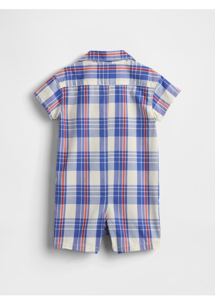 Bebek Çok Renkli Baby Poplin Cepli Kısa Tulum fiyatları