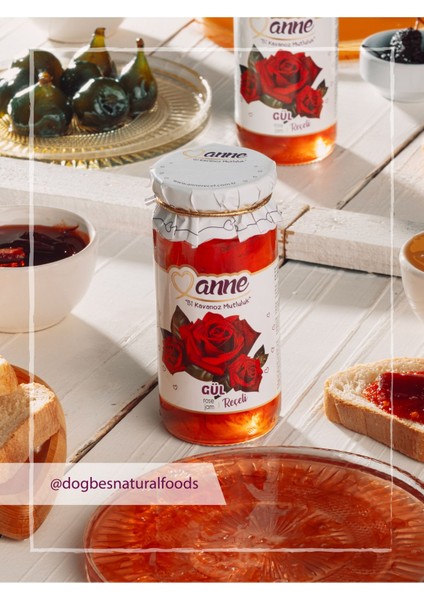 Gül Reçeli 300 gr (Pancar Şekeri İle Üretilmiştir - Glikoz, Koruyucu İçermez) fiyatları