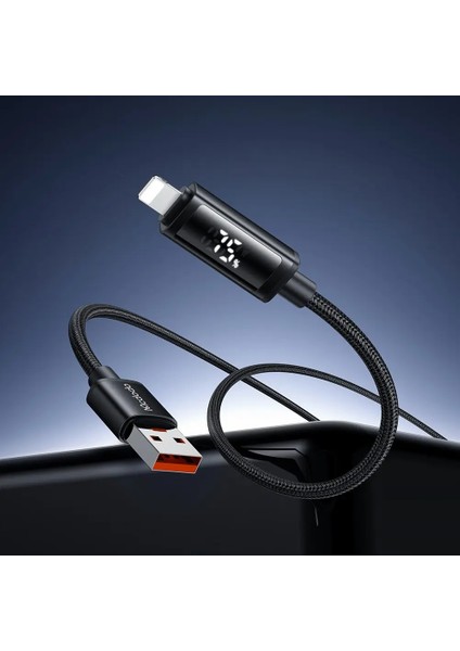 CA-7970 Usb-A To Ligtning Çift LED Ekranlı 3A 1.2m Kablo