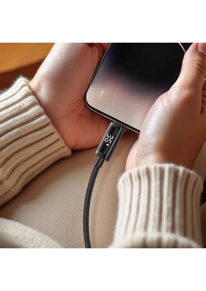 CA-7970 Usb-A To Ligtning Çift LED Ekranlı 3A 1.2m Kablo