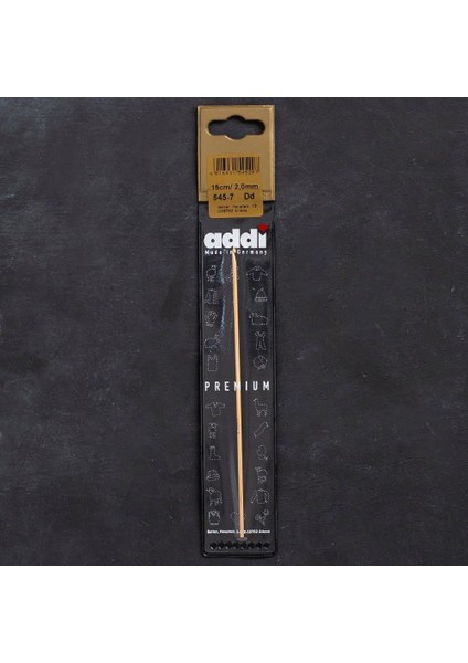 Addi Bambus 2mm 15CM Bambu Yün Tığ - 545-7
