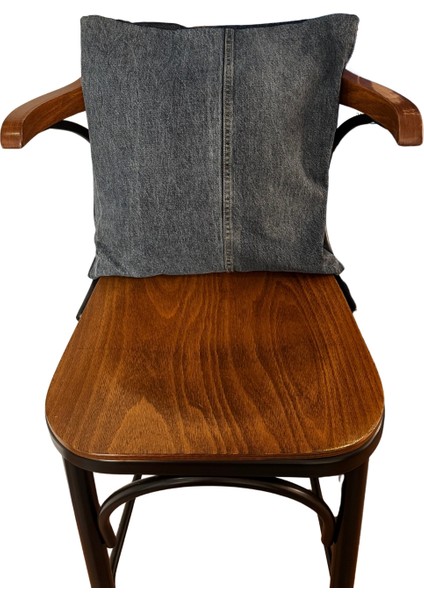 Denim Orta Dikiş Detaylı Kırlent Kılıfı modelleri