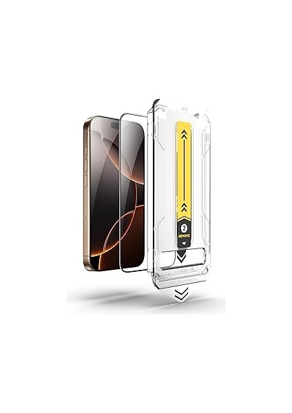 Premium Iphone 16 Pro Max Uyumlu Tam Kaplayan Tozsuz Uygulama 9h Temperli Cam Kırılmaz