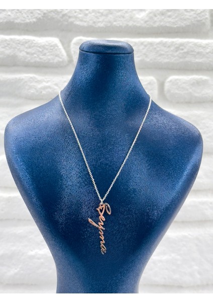 Isme Özel Tasarım Imza Model Kadın Gümüş Kolye modelleri