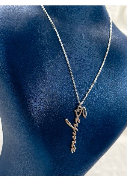 Isme Özel Tasarım Imza Model Kadın Gümüş Kolye fırsatları