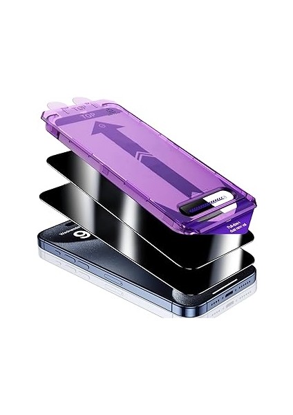 Teknosepetim Iphone 13 Pro Hayalet Cam Ekran Koruyucu Tam Kaplayan Otomatik Hizalamalı Cam