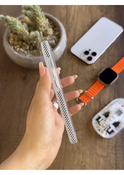 iPhone 13 Pro Uyumlu Manyetik Şeffaf Kılıf SOOCASE645