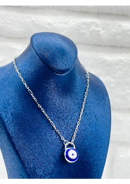 Spor Nazar Boncuklu Kadın Gümüş Kolye fırsatları
