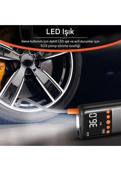 Şarjlı 150PS Otomatik Lastik Şişirme Pompası fiyatları