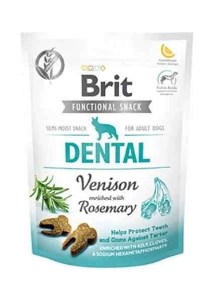 Functional Snack Dental Geyik Etli ve Biberiyeli Köpek Ödül Maması 150 gr