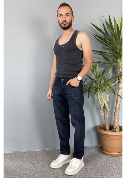 Koyu Lacivert Kot Pantolon