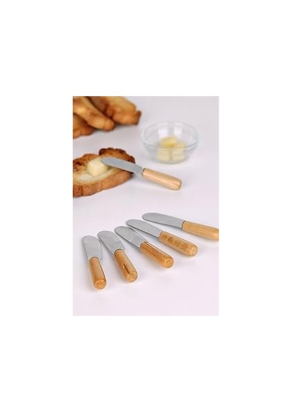 Safestore 6 Adet Saplı Lüx Tereyağı Bal Reçel Bıçağı