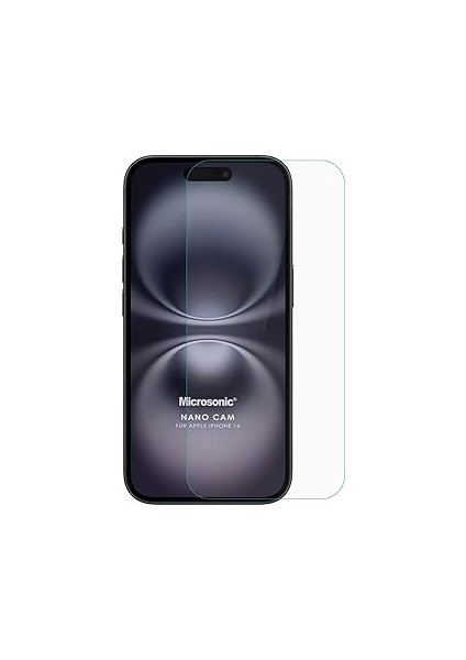 Microsonic Iphone 16 Nano Glass Cam Ekran Koruyucu [ıphone 16 ile Uyumlu Ekran Koruyucu - Şef