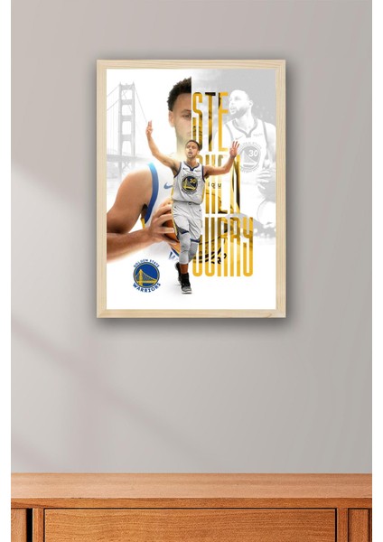 Stephen Curry Çerçeveli Tablo - Golden State Warriors Nba Posteri Tablo fiyatları