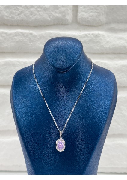 Pırlanta Montür Spor Model Kadın Gümüş Kolye