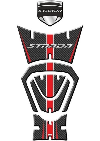 Mondial Strada 125 2022 - 2024 Uyumlu Tank Pad Set 004