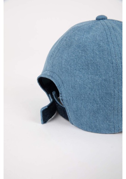 Kız Çocuk Nakışlı Jean Cap Şapka C8129A824SM