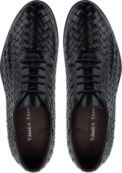 Erkek Deri Siyah Klasik Ayakkabı 1068 1302 Erk Ayk Y25 Sıyah Orgu indirimleri