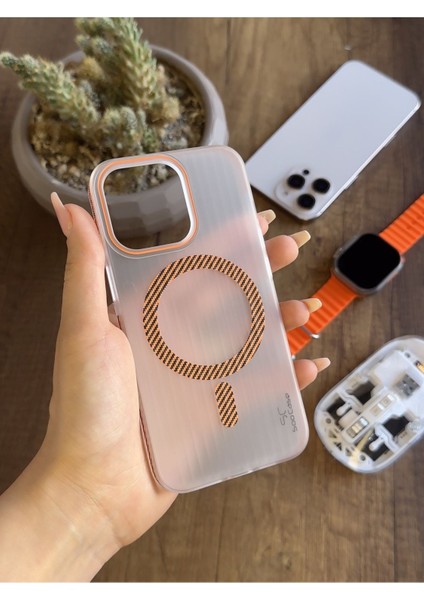 iPhone 13 Pro Uyumlu Manyetik Şeffaf Kılıf SOOCASE645