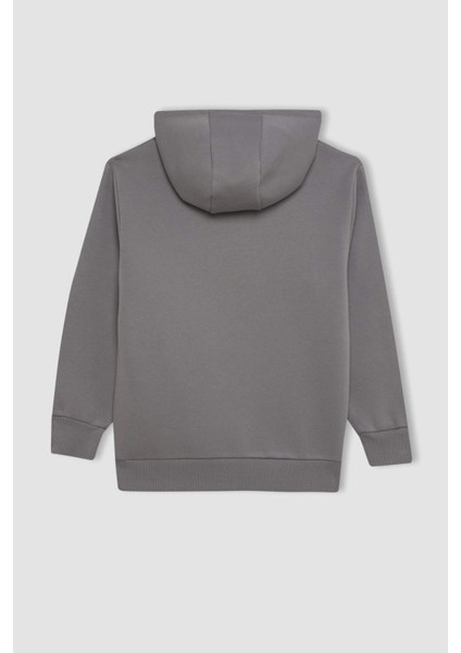 Erkek Çocuk Cepli Kapüşonlu Okul Sweatshirt C7565A824AU
