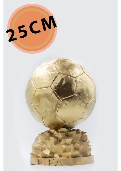Fıfa Ballon D'or Maketi Gold Kaplama 25 cm
