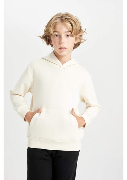 Erkek Çocuk Cepli Kapüşonlu Okul Sweatshirt C7565A824AU