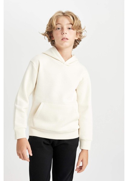 Erkek Çocuk Cepli Kapüşonlu Okul Sweatshirt C7565A824AU