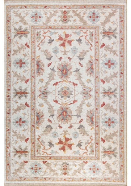 Dorian Eskitme Desenli Dokuma Taban Bej Şönil Halı Al 437