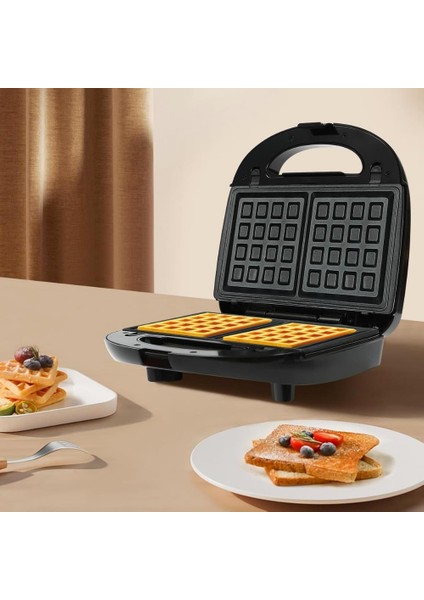 6 sı 1 arada Tost Makinası, Donut, Waffle, Ceviz Kurabiye, Sandviç Aparatlı Makina