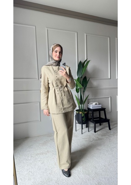 Holly Premium Keten Ikili Takım