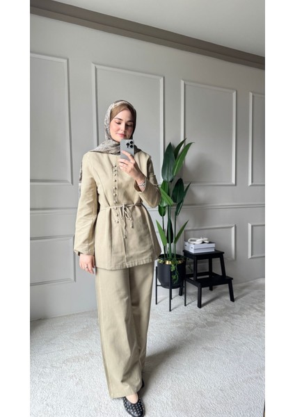 Holly Premium Keten Ikili Takım