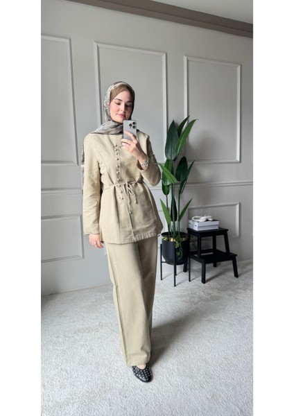 Holly Premium Keten Ikili Takım