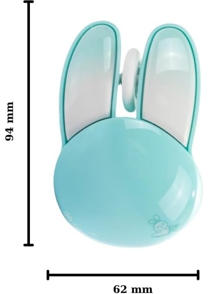 Sevimli Tavşan 3D Mavi Mouse Bluetooth + 2.4g Dual Mode fiyatları
