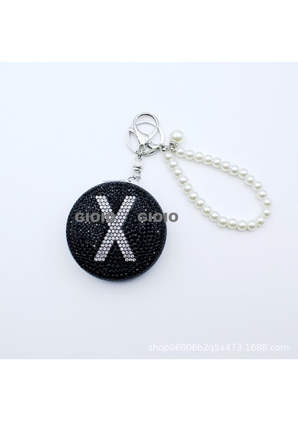 Gıoıo Yeni Mini Taşınabilir Kozmetik Ayna Kolye Anahtarlık Çanta Aksesuarları Kolye Dıy Anahtarlık (Yurt Dışından)