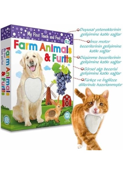 Toys Dokun Hisset Çiftlik Hayvanları ve Meyveler