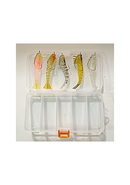 Delitay Balıkçılık Mix Silikon Karides Seti (8,5 cm / 8 Gram)